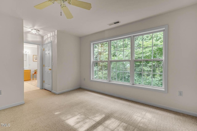 244 Sweet Bay Pl, Carrboro, NC 27510 - spare room featuring baseboards, carpet floors, and a ceiling fan