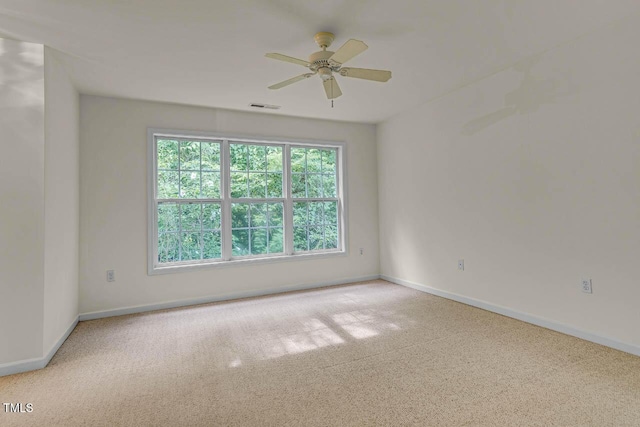 244 Sweet Bay Pl, Carrboro, NC 27510 - unfurnished room with carpet floors, baseboards, and ceiling fan