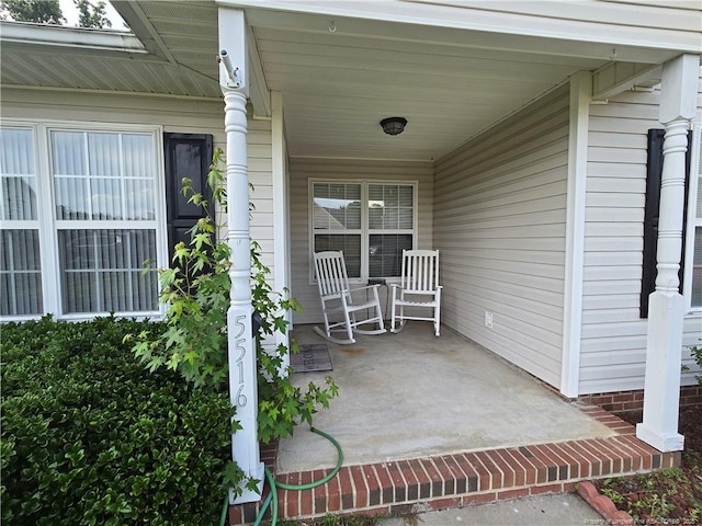 5516 Hall Glen Dr, Hope Mills, NC 28348 - view of covered porch