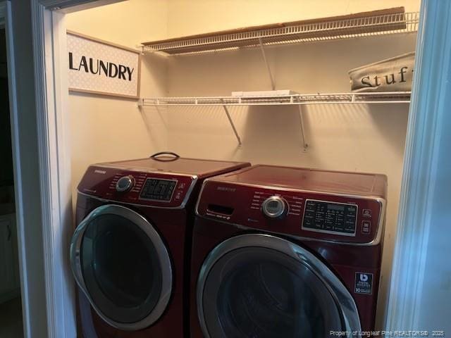 5516 Hall Glen Dr, Hope Mills, NC 28348 - washroom featuring washing machine and dryer