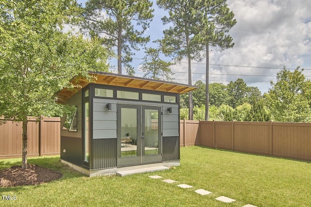 554 Beacon Ridge Blvd, Chapel Hill, NC 27516 - view of outdoor structure featuring a fenced backyard