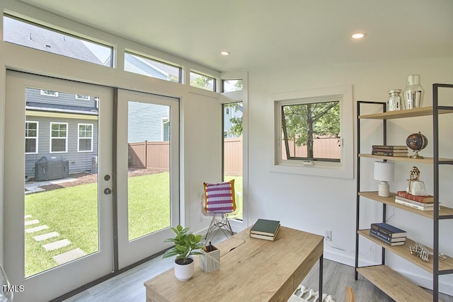554 Beacon Ridge Blvd, Chapel Hill, NC 27516 - office featuring wood finished floors and recessed lighting