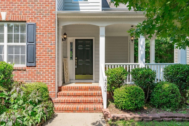 4804 Carmen Ln, Durham, NC 27707 - property entrance featuring brick siding