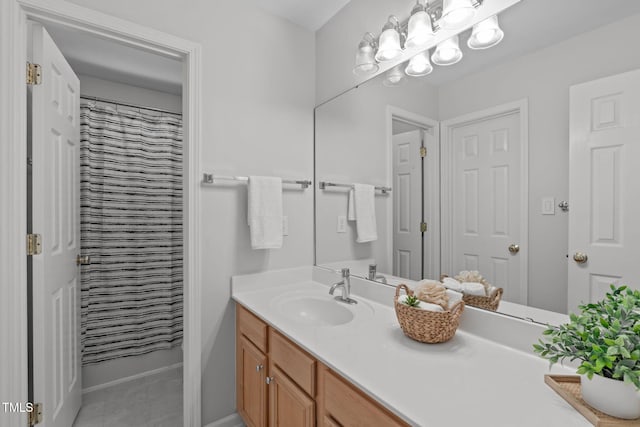 4804 Carmen Ln, Durham, NC 27707 - bathroom with vanity and baseboards