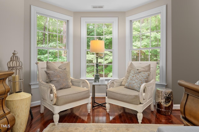 603 Edburton Ct, Hillsborough, NC 27278 - living area featuring hardwood / wood-style flooring and baseboards