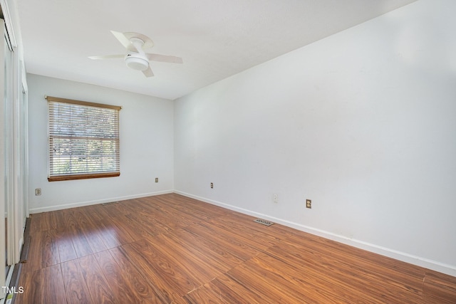 2817 Henslowe Dr, Raleigh, NC 27603 - unfurnished room with wood finished floors and ceiling fan