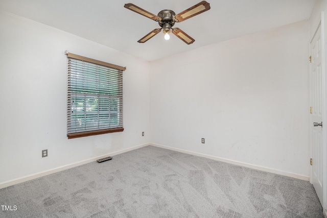 2817 Henslowe Dr, Raleigh, NC 27603 - carpeted empty room featuring a ceiling fan and baseboards