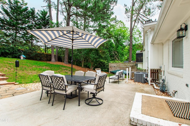 433 Rosehaven Dr, Raleigh, NC 27609 - view of patio with outdoor dining area