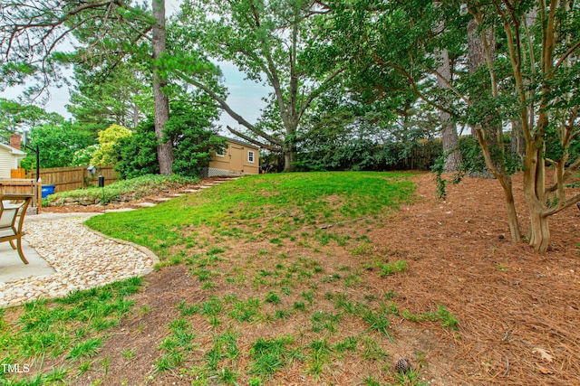 433 Rosehaven Dr, Raleigh, NC 27609 - view of yard with a patio area