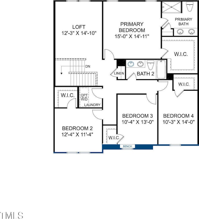 303 Enfield Dr, Carthage, NC 28327 - room layout