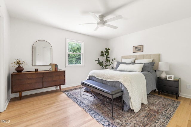 939 Clarion Dr, Durham, NC 27705 - bedroom featuring light wood-style flooring and ceiling fan