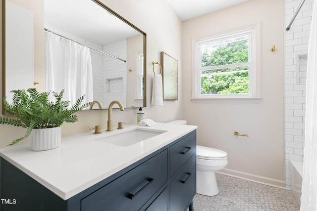 939 Clarion Dr, Durham, NC 27705 - full bathroom with vanity and shower / bath combo with shower curtain