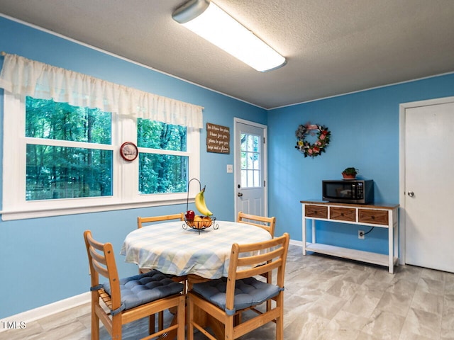 203 Lane Of Sir Kay, Garner, NC 27529 - dining space featuring a textured ceiling