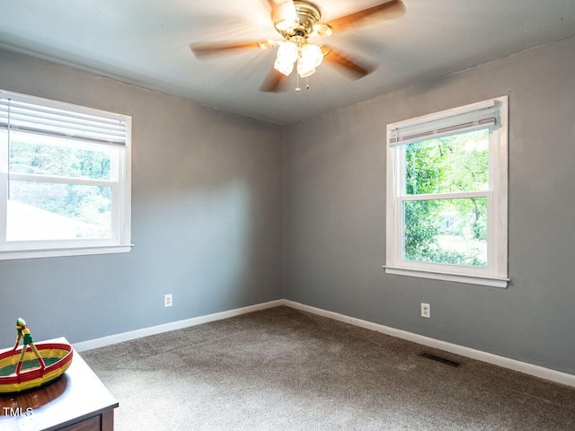 203 Lane Of Sir Kay, Garner, NC 27529 - carpeted spare room with ceiling fan and baseboards