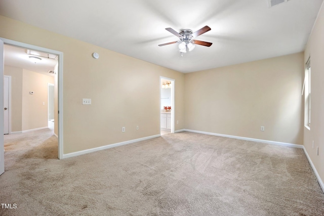 702 Calavaras Ln, Knightdale, NC 27545 - carpeted empty room featuring ceiling fan, attic access, and a smoke detector