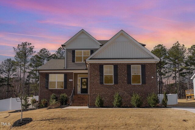 40 Ironwood Blvd, Youngsville, NC 27596 - view of front of house featuring brick siding and board and batten siding