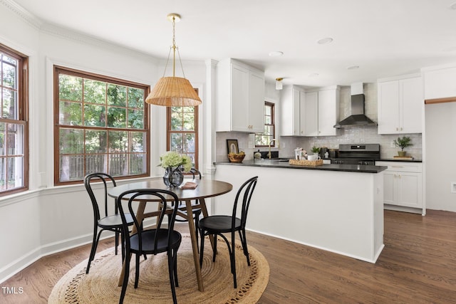 16 Cedar Hill Dr, Durham, NC 27713 - dining room with dark wood-style flooring