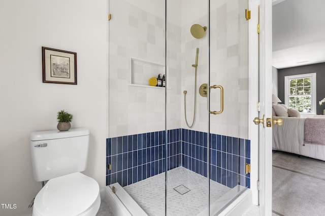 16 Cedar Hill Dr, Durham, NC 27713 - ensuite bathroom featuring a shower stall and toilet