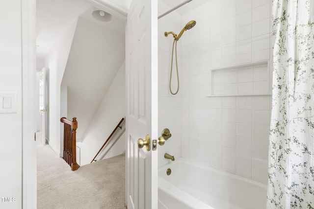 16 Cedar Hill Dr, Durham, NC 27713 - bathroom featuring shower / tub combo with curtain