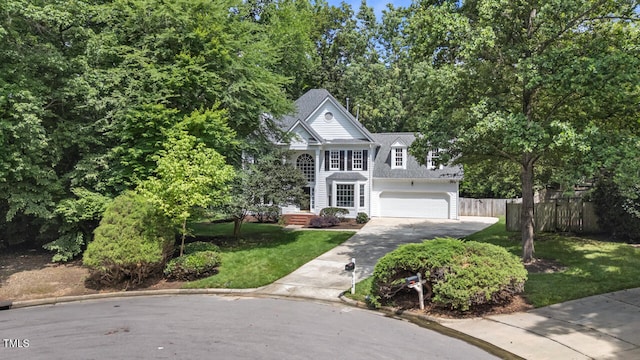12 Gatesway Ct, Durham, NC 27707 - view of front of house with driveway and a garage