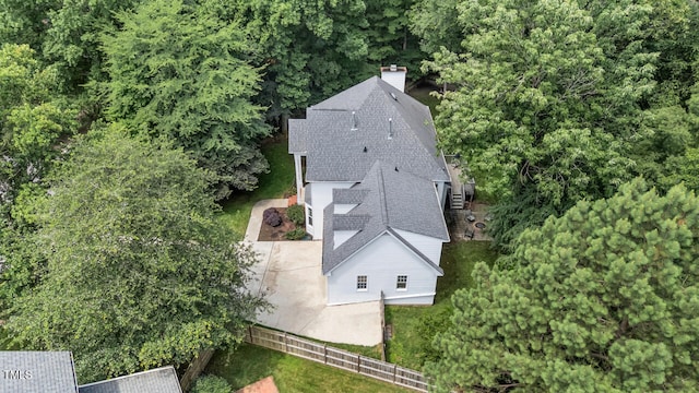 12 Gatesway Ct, Durham, NC 27707 - view from above of property