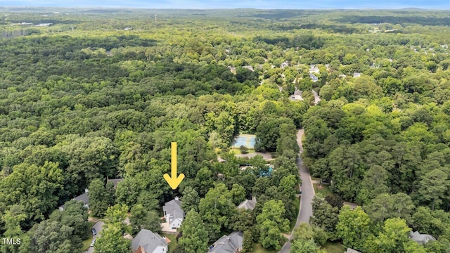 12 Gatesway Ct, Durham, NC 27707 - view of property location featuring a heavily wooded area