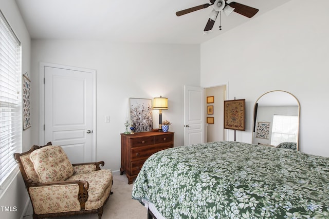 818 Bryant St, Raleigh, NC 27603 - bedroom featuring light colored carpet, multiple windows, and a ceiling fan