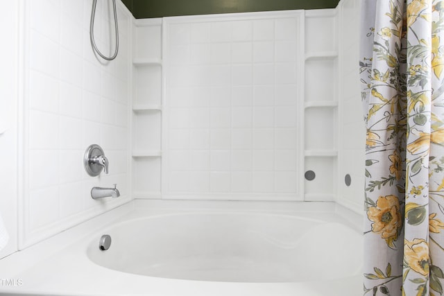 818 Bryant St, Raleigh, NC 27603 - bathroom with shower / bath combo with shower curtain