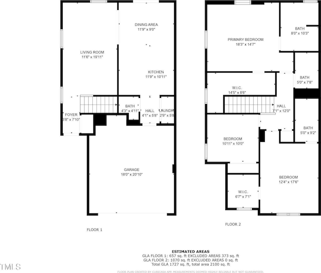 5561 Roan Mountain Pl, Raleigh, NC 27613 - view of floor plan / room layout