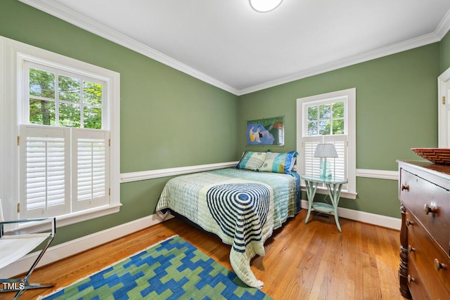 305 Lochridge Dr, Roxboro, NC 27573 - bedroom with ornamental molding and wood finished floors