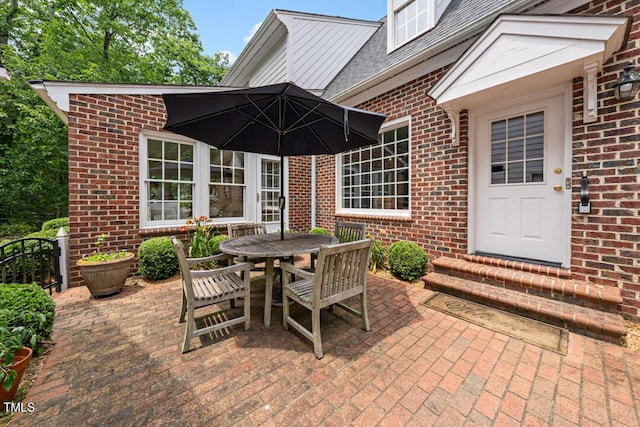 305 Lochridge Dr, Roxboro, NC 27573 - view of patio / terrace with entry steps and outdoor dining area