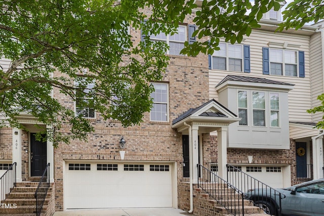404 Panorama Park Pl, Cary, NC 27519 - multi unit property with an attached garage, driveway, and brick siding