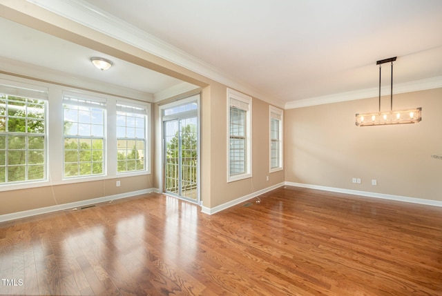 404 Panorama Park Pl, Cary, NC 27519 - empty room featuring crown molding and wood finished floors