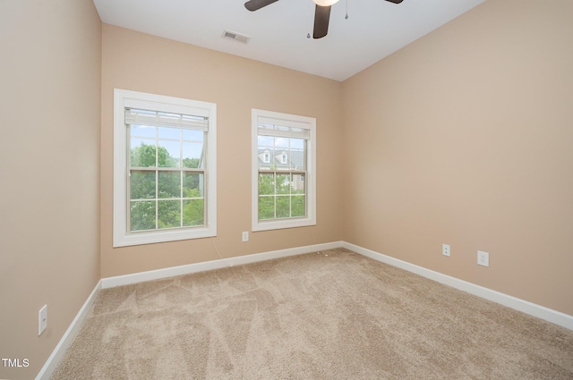 404 Panorama Park Pl, Cary, NC 27519 - spare room with ceiling fan and carpet flooring