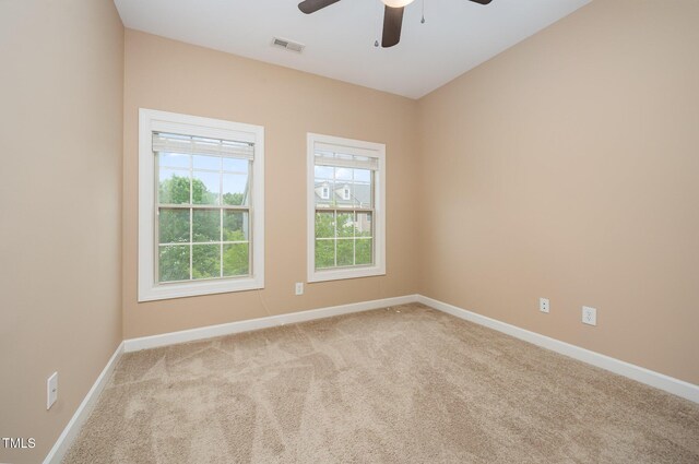 404 Panorama Park Pl, Cary, NC 27519 - spare room with ceiling fan and carpet flooring