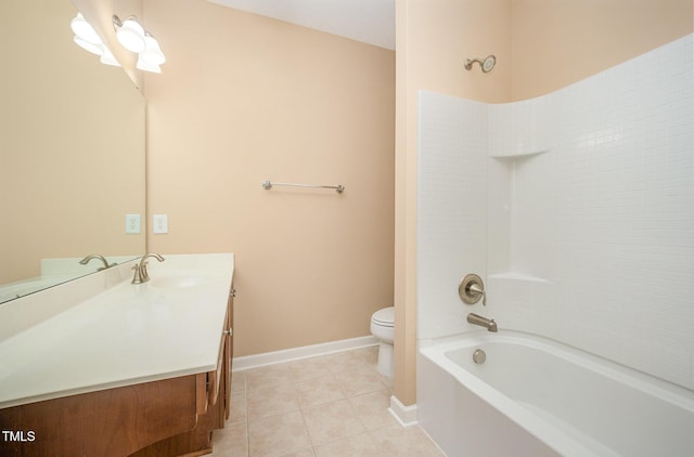404 Panorama Park Pl, Cary, NC 27519 - full bath with vanity, tile patterned floors, and shower / bath combination
