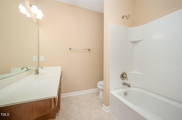 404 Panorama Park Pl, Cary, NC 27519 - full bath with vanity, tile patterned floors, and shower / bath combination