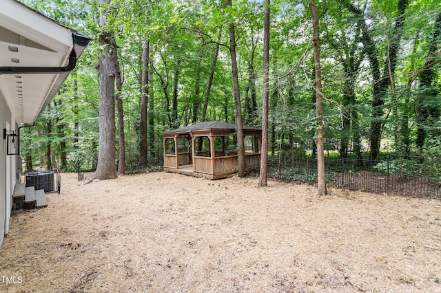 2905 Scuppernong Ln, Durham, NC 27703 - view of yard with a gazebo