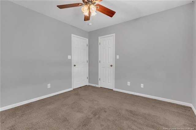 9031 Grouse Run Ln, Fayetteville, NC 28314 - carpeted spare room with ceiling fan and baseboards