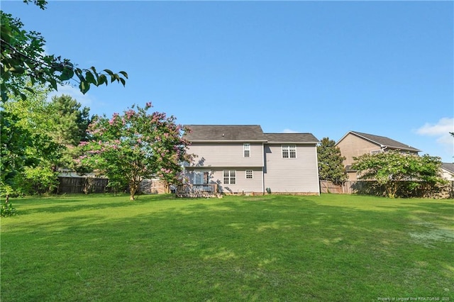 9031 Grouse Run Ln, Fayetteville, NC 28314 - rear view of house with a wooden deck