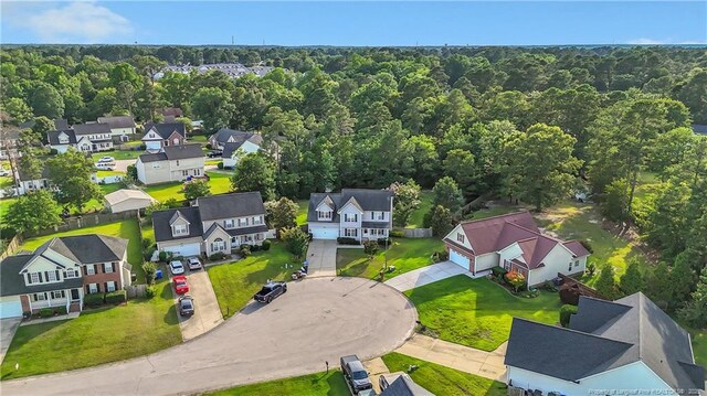 9031 Grouse Run Ln, Fayetteville, NC 28314 - aerial view of residential area with a forest