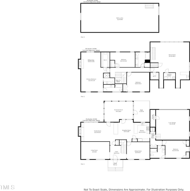 7140 N Ridge Dr, Raleigh, NC 27615 - view of floor plan / room layout