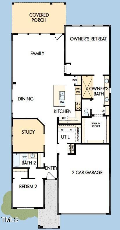 287 Aspen Ave, Pittsboro, NC 27312 - property floor plan