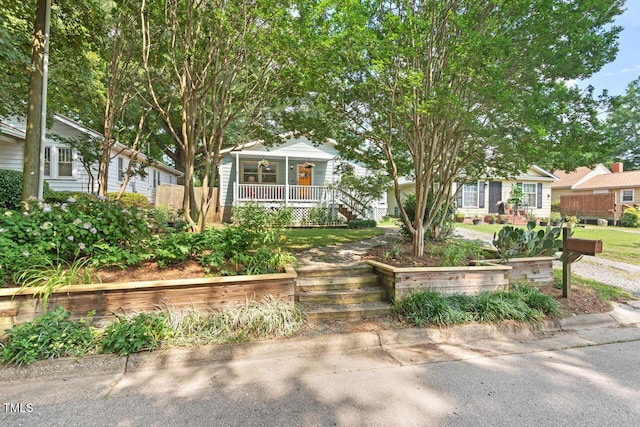 2322 Stroller Ave, Durham, NC 27705 - view of front of house featuring covered porch