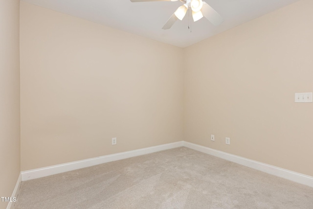 1304 Barnford Mill Rd, Wake Forest, NC 27587 - spare room featuring light carpet and a ceiling fan