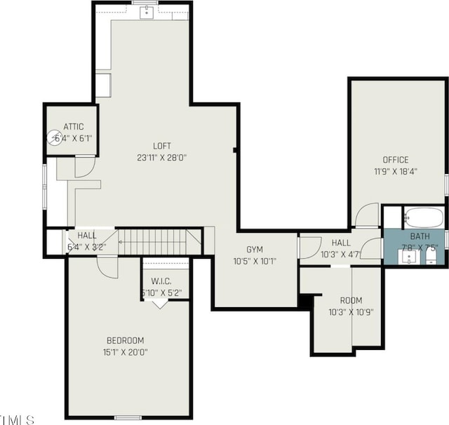 6313 Belle Crest Dr, Raleigh, NC 27612 - view of room layout