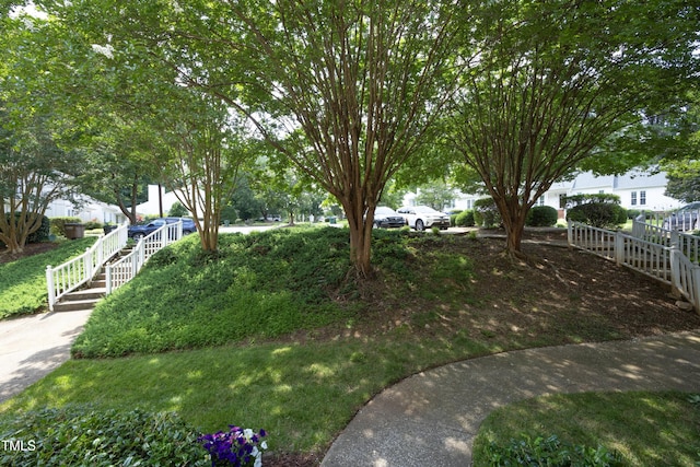 146 Greenmont Ln, Cary, NC 27511 - view of yard with stairway