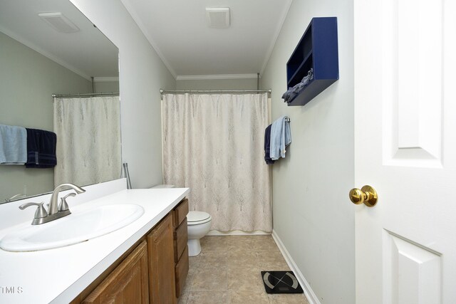 146 Greenmont Ln, Cary, NC 27511 - bathroom with vanity and crown molding