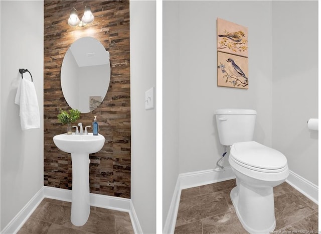 66 S Hawks Ridge Ln, Smithfield, NC 27577 - half bathroom featuring toilet and baseboards