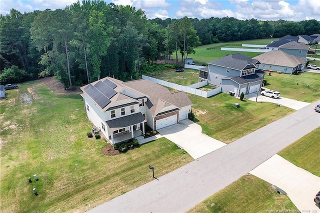 66 S Hawks Ridge Ln, Smithfield, NC 27577 - view from above of property featuring a forest